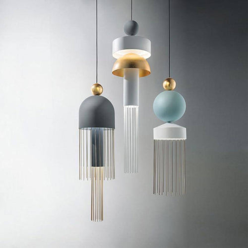 Suspension design colorées créatives Tassel - vue 6 sur 10