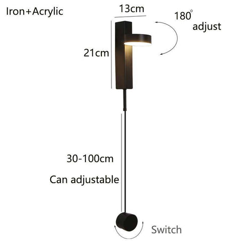 Applique murale design à LED dirigeable Reading - vue 7 sur 6