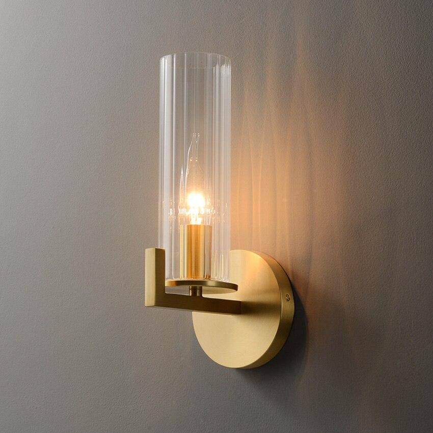 Applique murale doré et cylindre en verre Copper - vue 3 sur 5