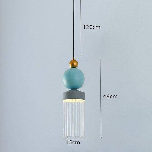 Suspension design colorées créatives Tassel - vue 9 sur 10