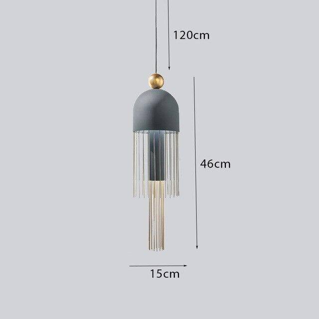 Suspension design colorées créatives Tassel - vue 10 sur 10