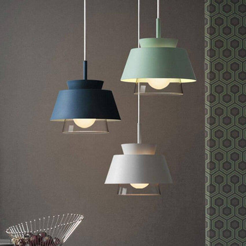 Suspension design à LED avec abat-jour en métal coloré Fly - vue 8 sur 14