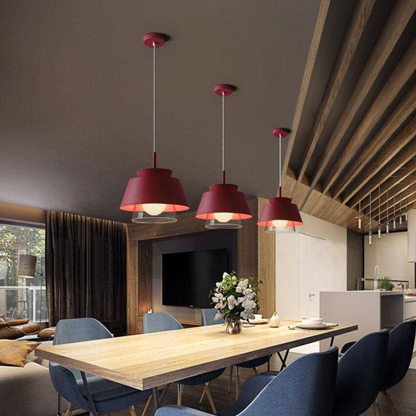 Suspension design à LED avec abat-jour en métal coloré Fly - vue 5 sur 14