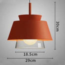 Suspension design à LED avec abat-jour en métal coloré Fly