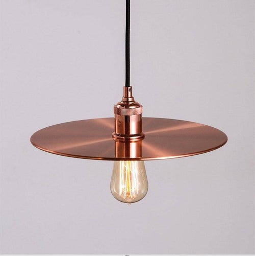 Suspension design disque chromé or rose - vue 2 sur 5