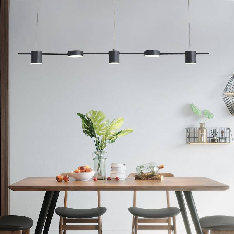 Lustre design à LED allongé en métal style Luxury Hang - vue 4 sur 14