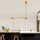 Lustre design à LED allongé en métal style Luxury Hang