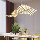 Lustre design LED réglable avec baguettes métalliques Lucian