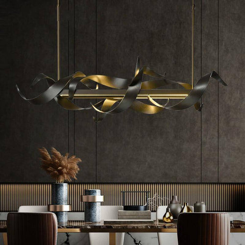 Lustre design à LED moderne Luxury en métal - vue 2 sur 3