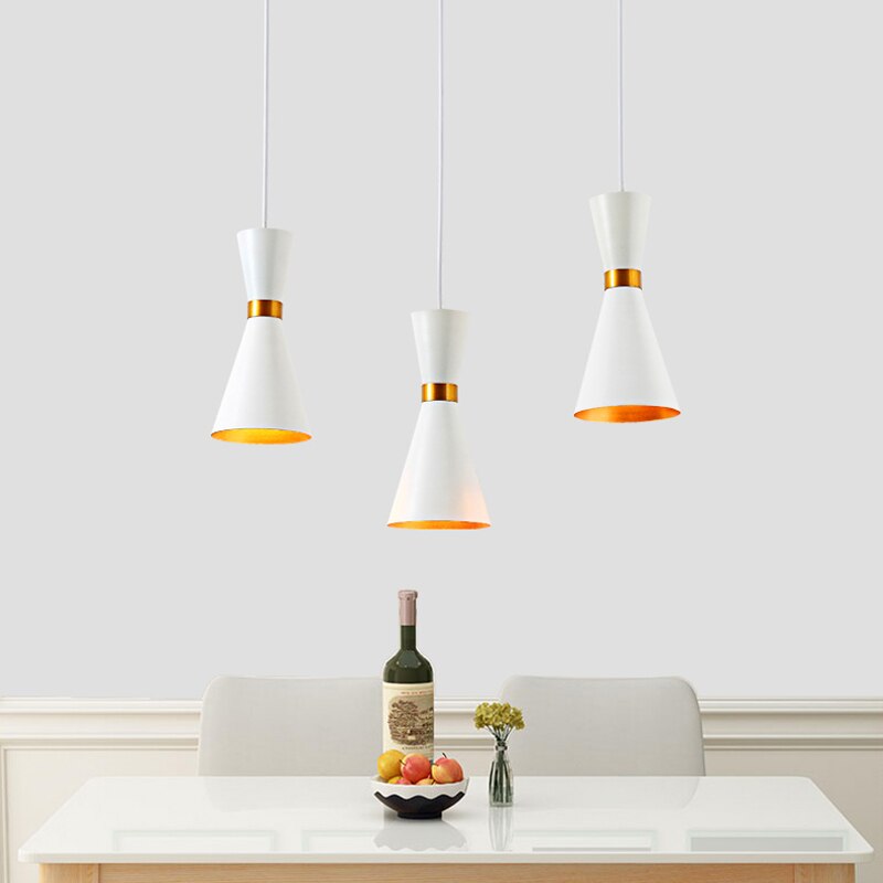 Lustre moderne LED en forme d'horloge métallique Gadea - vue 2 sur 5