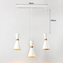 Lustre moderne LED en forme d'horloge métallique Gadea