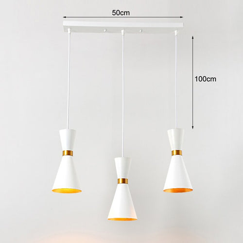 Lustre moderne LED en forme d'horloge métallique Gadea - vue 6 sur 5