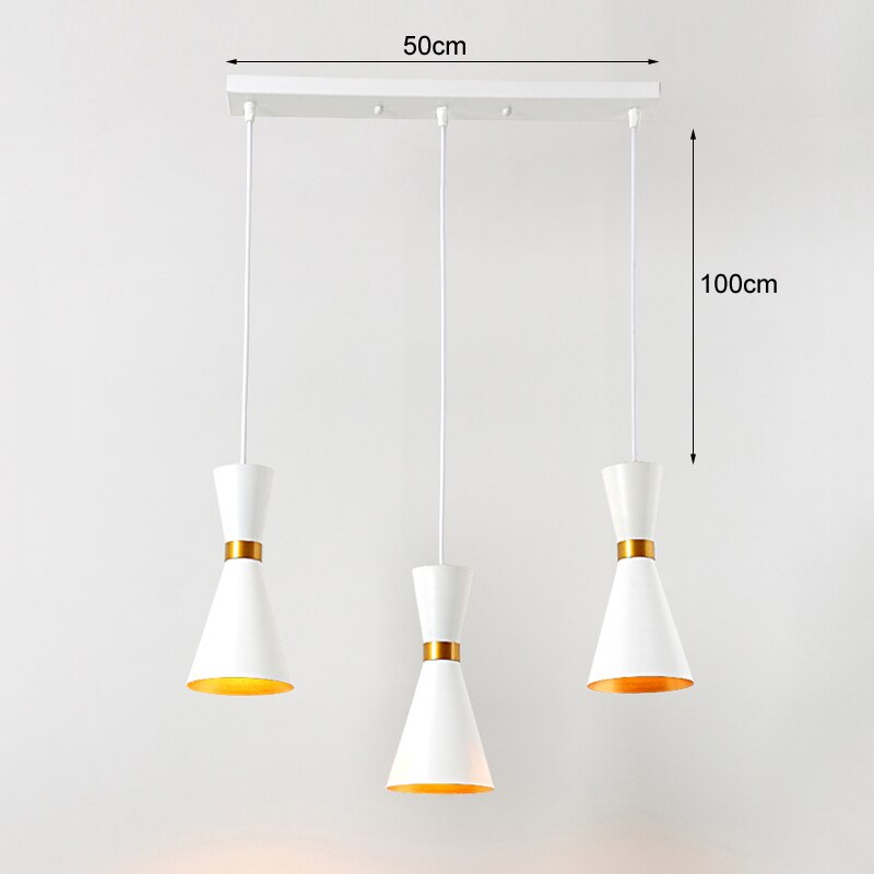 Lustre moderne LED en forme d'horloge métallique Gadea - vue 5 sur 5