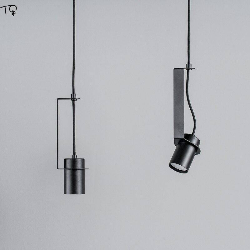 Suspension design à LED avec cylindre en métal au style Industriel - vue 5 sur 14