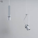 Suspension design à LED avec cylindre en métal au style Industriel