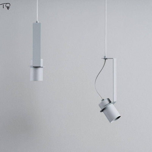Suspension design à LED avec cylindre en métal au style Industriel - vue 7 sur 14