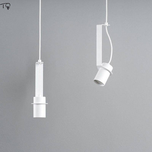 Suspension design à LED avec cylindre en métal au style Industriel - vue 8 sur 14
