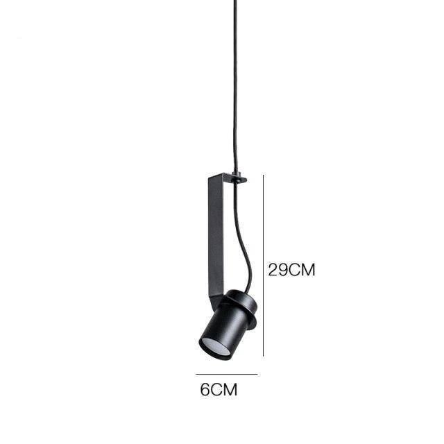Suspension design à LED avec cylindre en métal au style Industriel - vue 11 sur 14