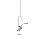 Suspension design à LED avec cylindre en métal au style Industriel