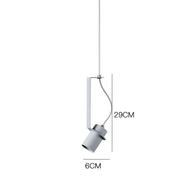 Suspension design à LED avec cylindre en métal au style Industriel - vue 9 sur 14
