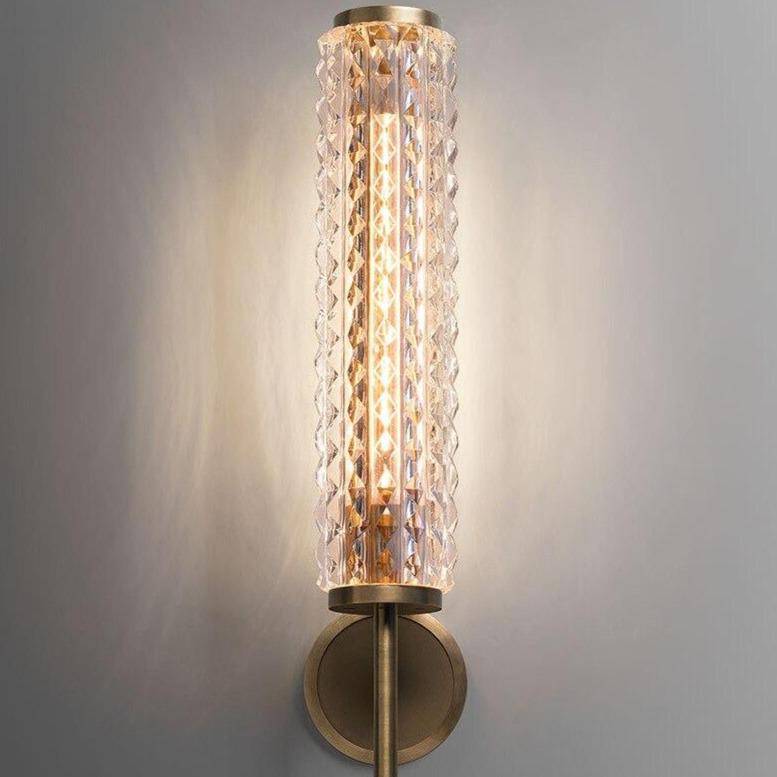 Applique murale design à LED avec cylindre en verre Luxury - vue 2 sur 4