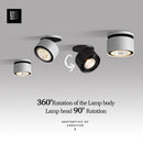 Spot moderne LED rond avec orientation à 360° Loft