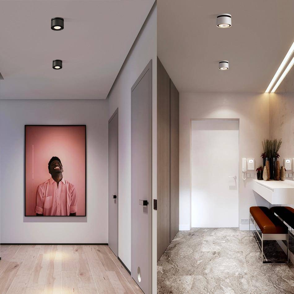 Spot moderne LED rond avec orientation à 360° Loft - vue 2 sur 7
