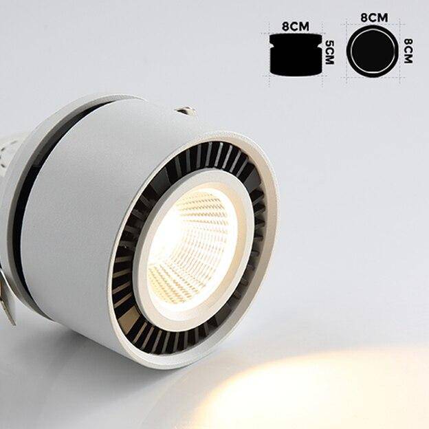 Spot moderne LED rond avec orientation à 360° Loft - vue 7 sur 7