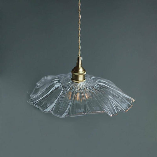 Suspension rétro à LED abat-jour en verre style japonais - vue 4 sur 4