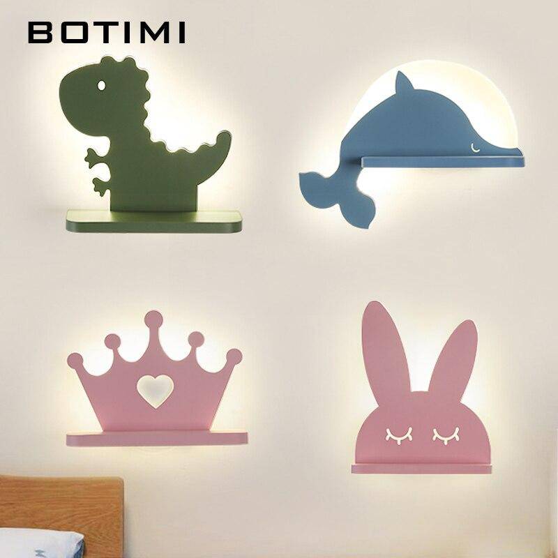 Applique murale LED avec étagère aux formes Cartoon pour les enfants - vue 2 sur 10