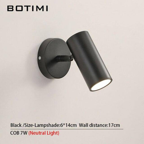 Applique murale LED avec spot cylindrique en métal doré - vue 8 sur 10