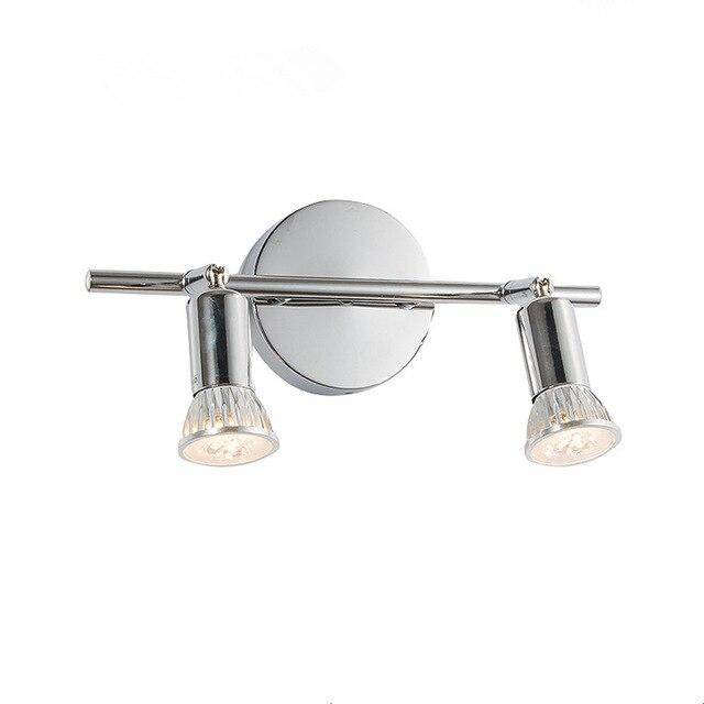 Plafonnier chromé barres à spots LED Spotlight - vue 6 sur 7