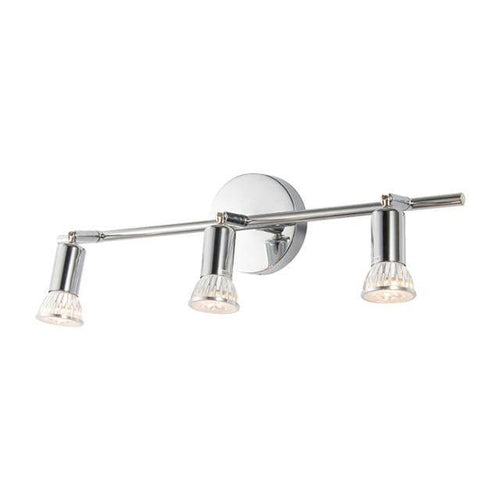 Plafonnier chromé barres à spots LED Spotlight - vue 5 sur 7