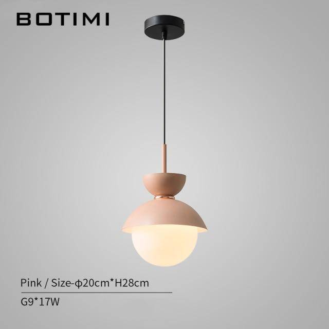 Suspension design à LED en verre et métal coloré Hang - vue 5 sur 14