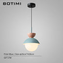 Suspension design à LED en verre et métal coloré Hang