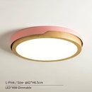 Plafonnier LED en bois et métal Nordic (plusieurs couleurs)