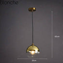Suspension design LED avec boule en verre fumé Loft