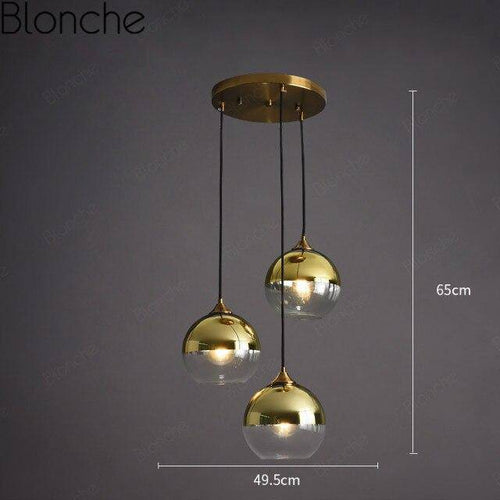 Suspension design LED avec boule en verre fumé Loft - vue 5 sur 15
