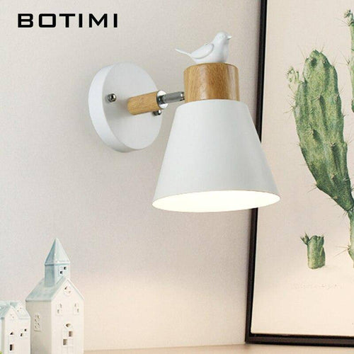 Applique murale moderne LED avec abat-jour métal style Bird - vue 3 sur 6
