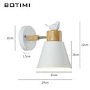Applique murale moderne LED avec abat-jour métal style Bird