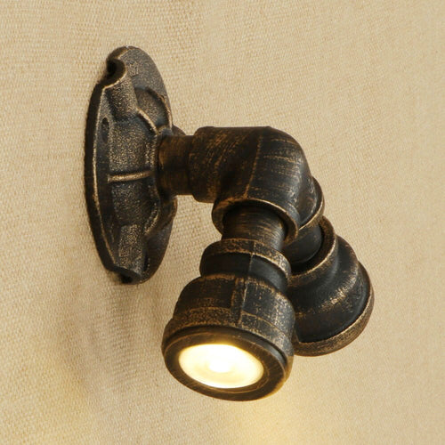 Applique murale retro LED style tuyau métallique Tino - vue 4 sur 14