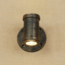 Applique murale retro LED style tuyau métallique Tino
