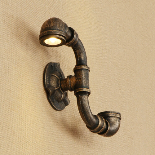 Applique murale retro LED style tuyau métallique Tino - vue 7 sur 14