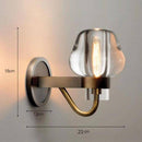 Applique murale design LED avec verre cristal style Sconce