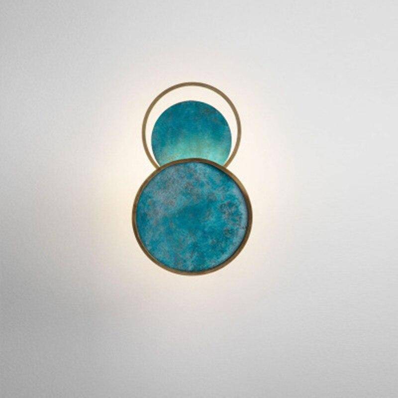 Applique murale design LED avec cercle en marbre Luxury - vue 3 sur 6