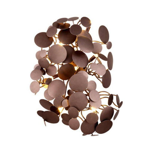 Applique murale design à LED avec feuilles métal Luxury - vue 3 sur 3