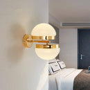 Applique murale dorée LED avec demi-sphère design Creative