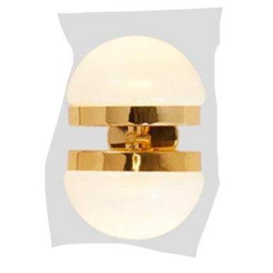 Applique murale dorée LED avec demi-sphère design Creative - vue 6 sur 7