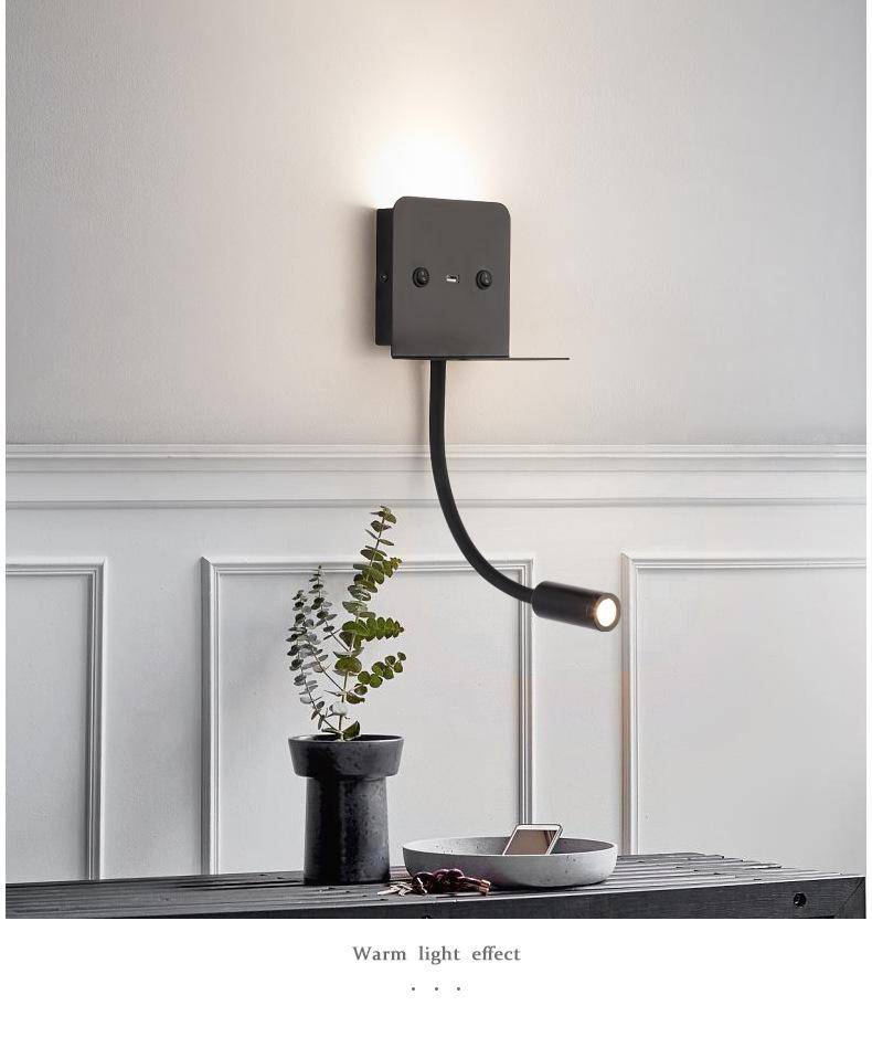 Liseuse à LED avec spot orientable - vue 4 sur 8
