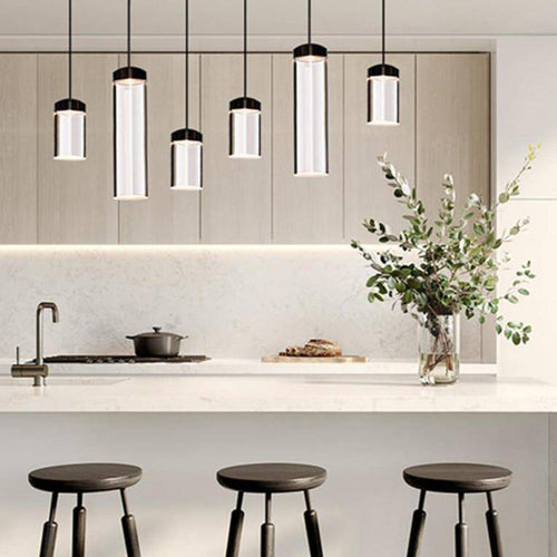 Suspension design cylindre en verre de plusieurs longueur - vue 4 sur 10